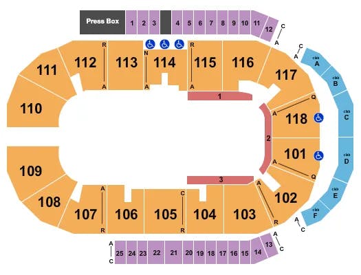  CIRQUE CRYSTAL Seating Map Seating Chart