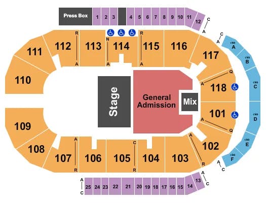  STONE TEMPLE PILOTS Seating Map Seating Chart