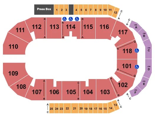  SUMMER GAMES Seating Map Seating Chart