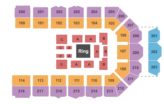  WWE NXT Seating Map Seating Chart