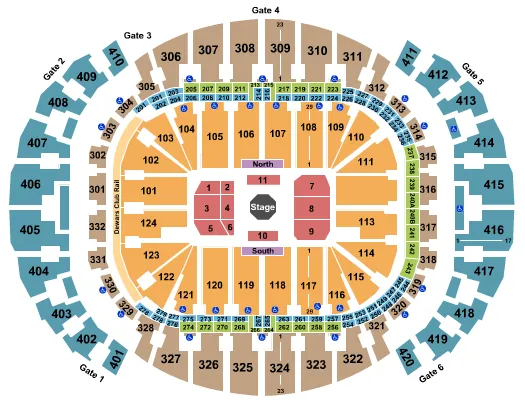  UFC Seating Map Seating Chart