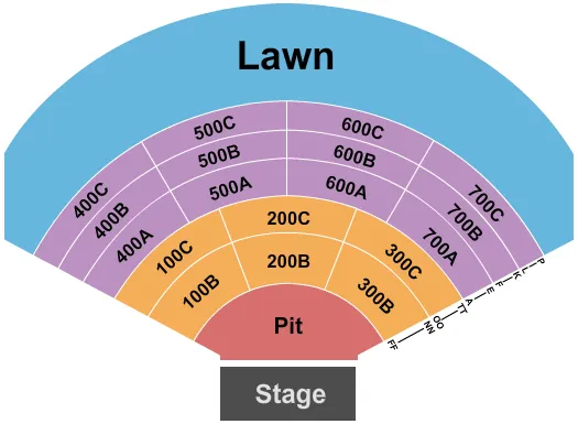  ENDSTAGE PIT Seating Map Seating Chart