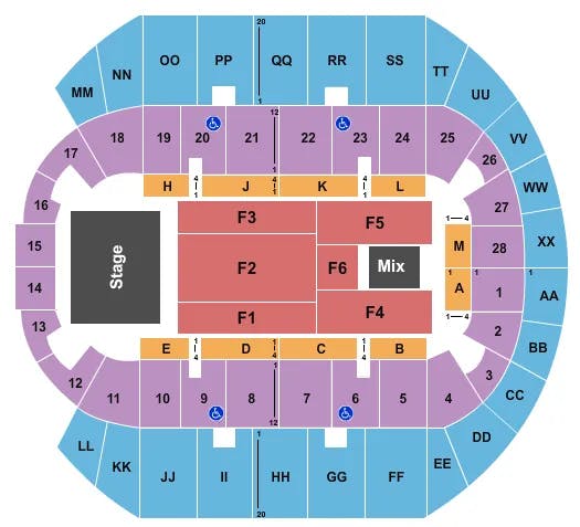  END STAGE 3 Seating Map Seating Chart