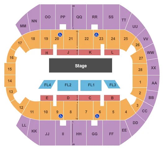  THEATER Seating Map Seating Chart