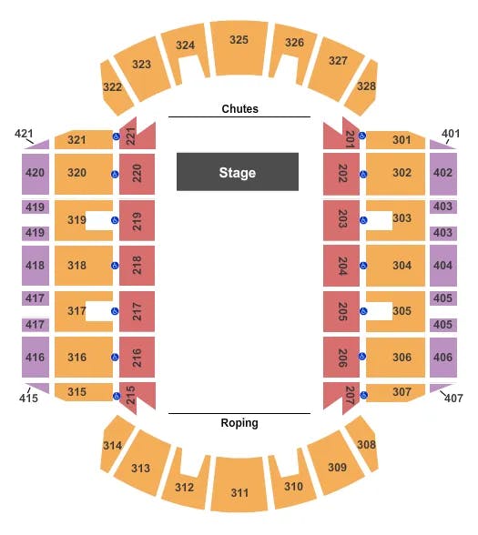  RODEO Seating Map Seating Chart