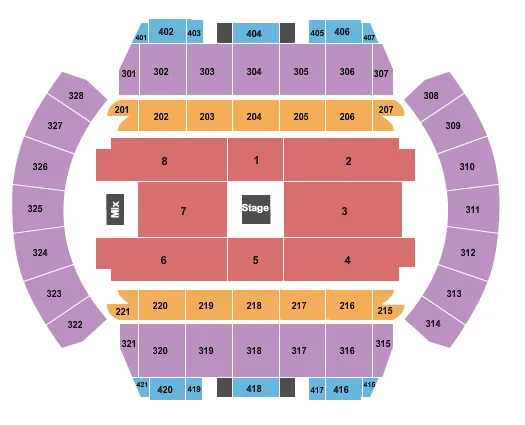  IN REAL LIFE COMEDY TOUR Seating Map Seating Chart