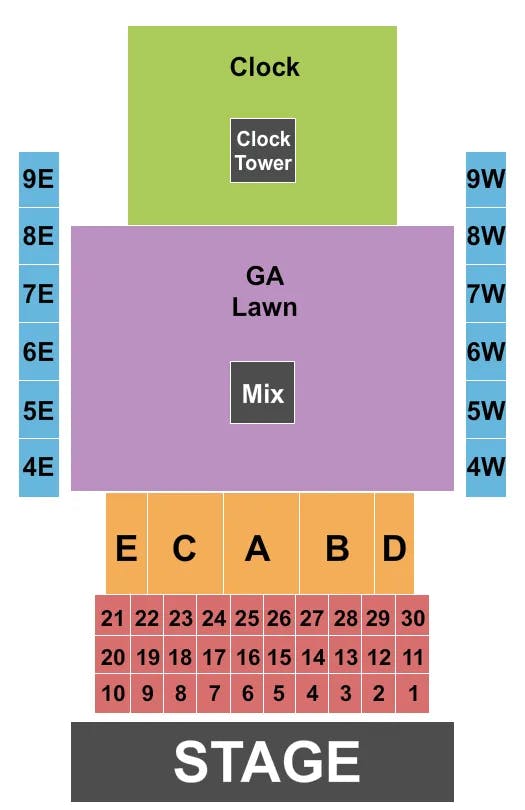  ENDSTAGE 3 Seating Map Seating Chart