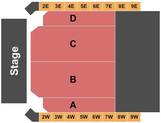  ENDSTAGE 5 Seating Map Seating Chart