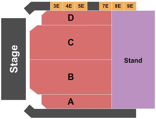  ENDSTAGE 6 Seating Map Seating Chart