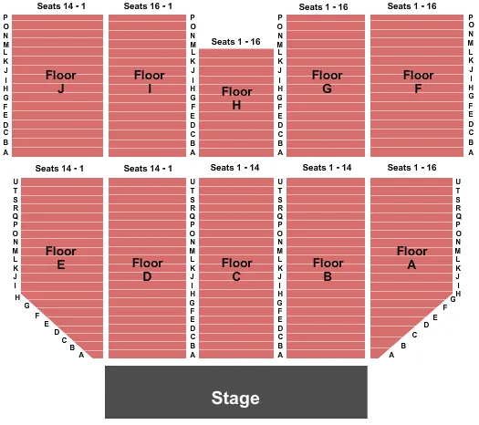  PINK MARTINI Seating Map Seating Chart