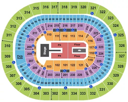  CIGARETTES AFTER SEX Seating Map Seating Chart