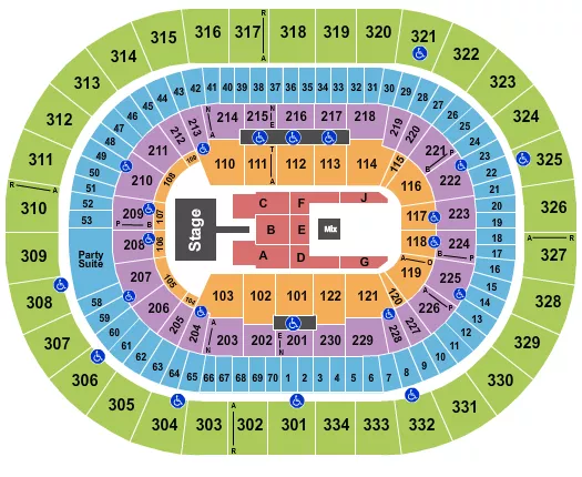  JHENE AIKO Seating Map Seating Chart