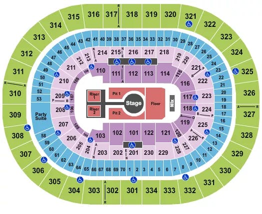  PESO PLUMA Seating Map Seating Chart