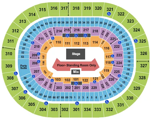  YOUNG THUG Seating Map Seating Chart