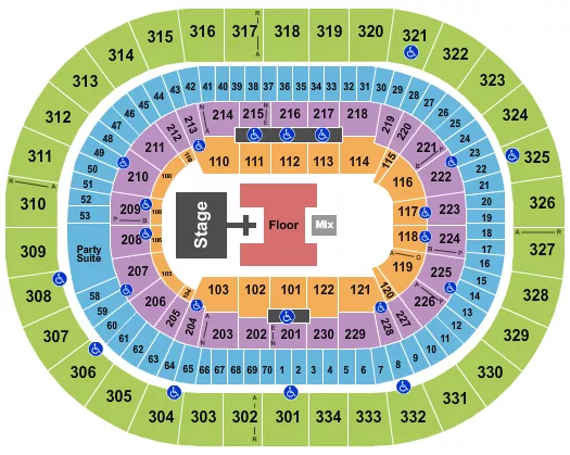  SUICIDEBOYS Seating Map Seating Chart