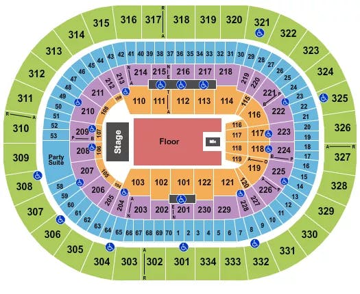  TINA FEY Seating Map Seating Chart