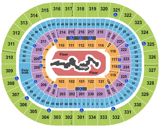  TRAVIS SCOTT Seating Map Seating Chart