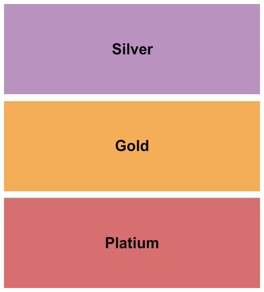  PLATINUM GOLD SILVER Seating Map Seating Chart