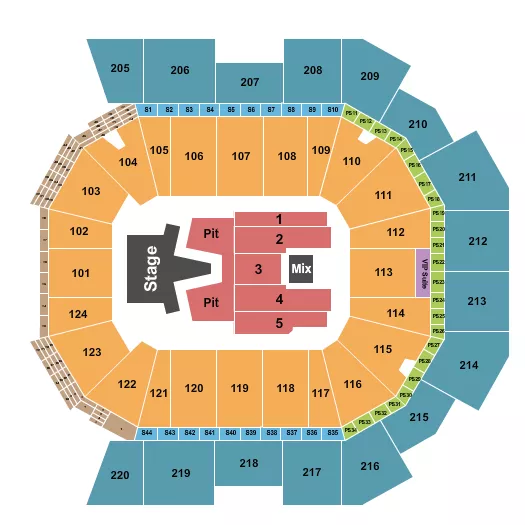  AJR Seating Map Seating Chart