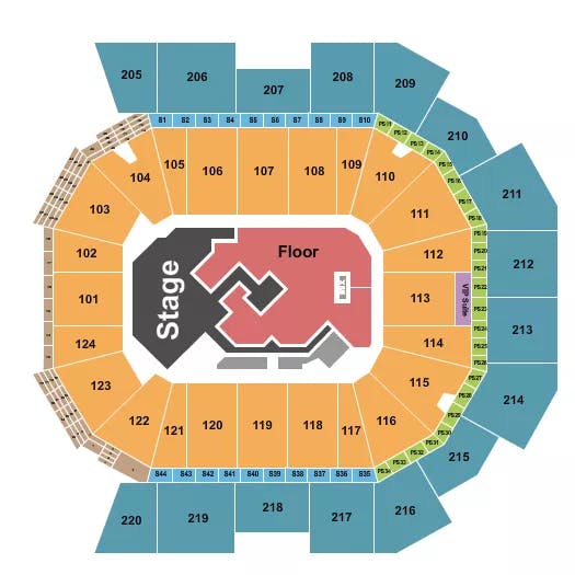  CMT MUSIC AWARDS Seating Map Seating Chart