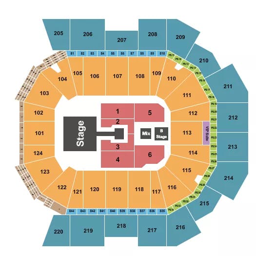  ENRIQUE IGLESIAS Seating Map Seating Chart