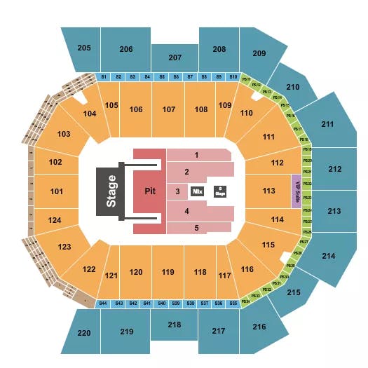  GRETA VAN FLEET Seating Map Seating Chart