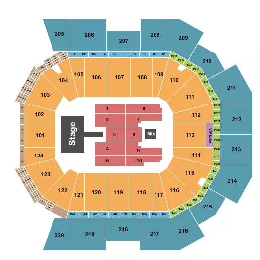  JHENE AIKO Seating Map Seating Chart