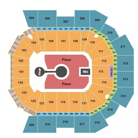  KID CUDI Seating Map Seating Chart