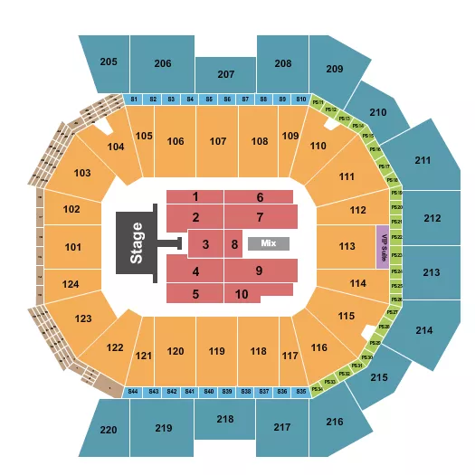  MANA Seating Map Seating Chart