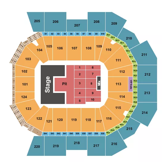  OLIVIA RODRIGO Seating Map Seating Chart