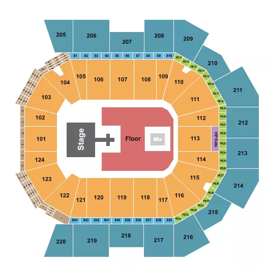  SUICIDEBOYS Seating Map Seating Chart