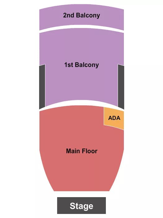 MOORE THEATRE WA GA FLOOR GA BALC 2 Seating Map Seating Chart