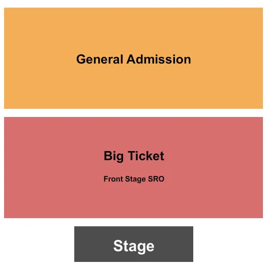  END STAGE Seating Map Seating Chart