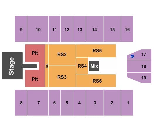  PARKER MCCOLLUM Seating Map Seating Chart