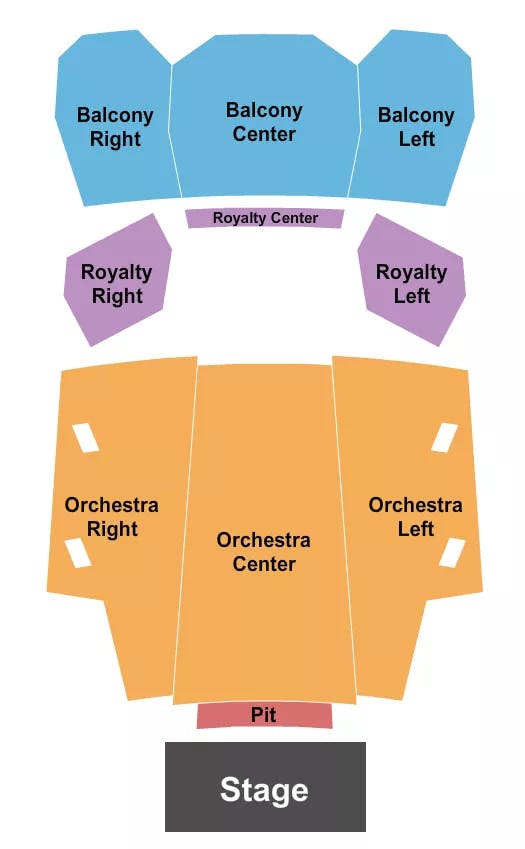  END STAGE Seating Map Seating Chart