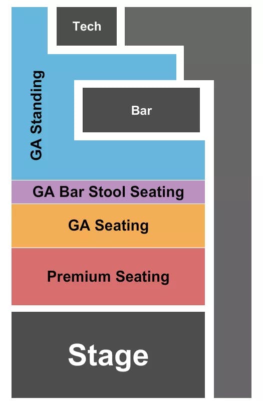 MUSIC FARM CHARLESTON PREMIUM SEATED BARSTOOL STANDING Seating Map Seating Chart