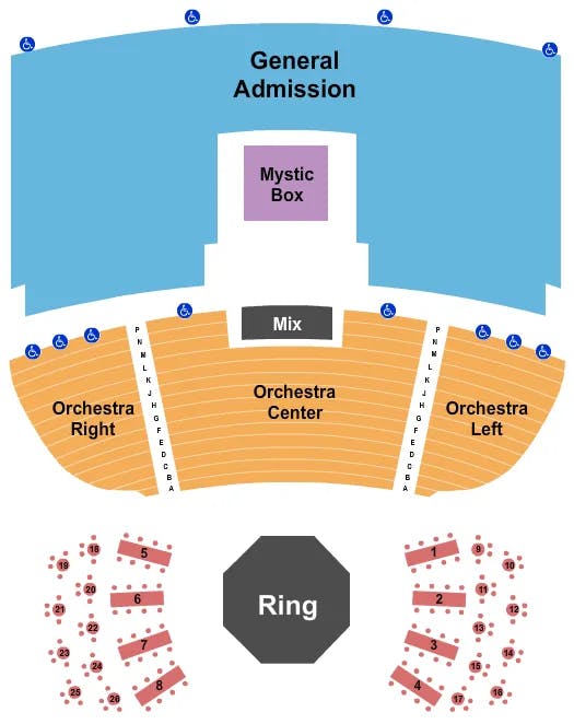  MIXED MARTIAL ARTS Seating Map Seating Chart