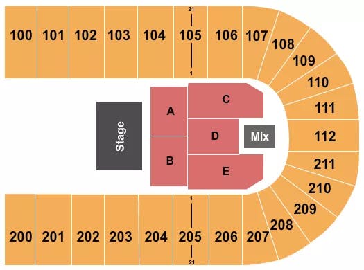  ENDSTAGE 2 Seating Map Seating Chart