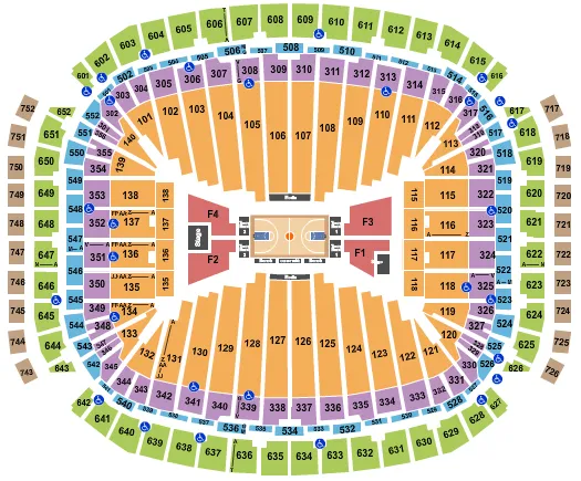  BASKETBALL FINAL FOUR Seating Map Seating Chart