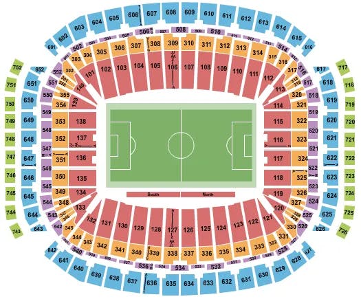  SOCCER ICC Seating Map Seating Chart