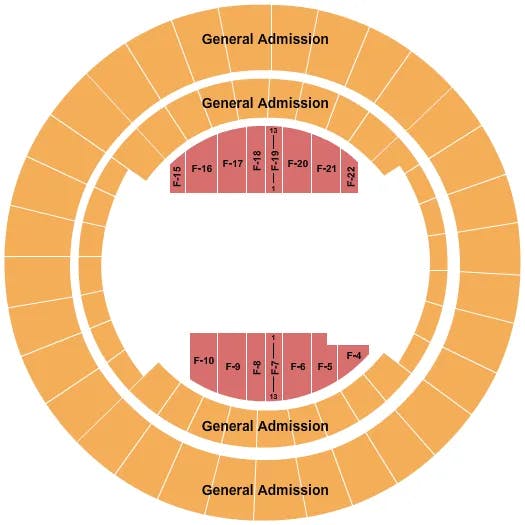  CIRCUS GA Seating Map Seating Chart