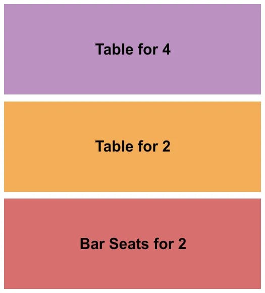 NATALIES GRANDVIEW BAR SEATS TABLES STATIC Seating Map Seating Chart