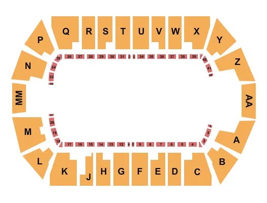  RODEO Seating Map Seating Chart