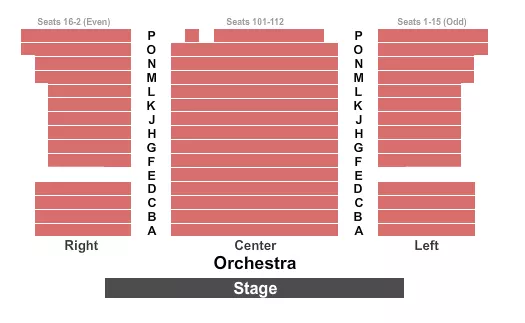 NEW WORLD STAGES STAGE 4 ENDSTAGE Seating Map Seating Chart