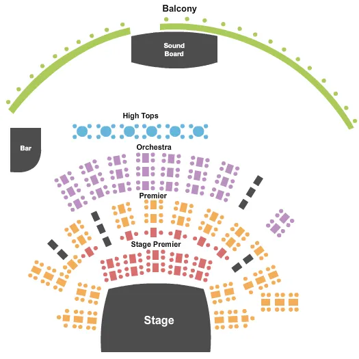 CITY WINERY NEW YORK CITY ENDSTAGE 2 Seating Map Seating Chart