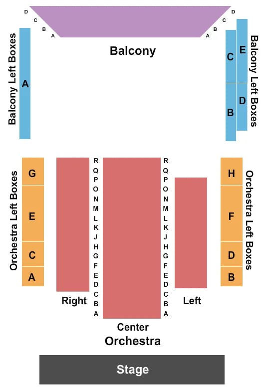  END STAGE Seating Map Seating Chart