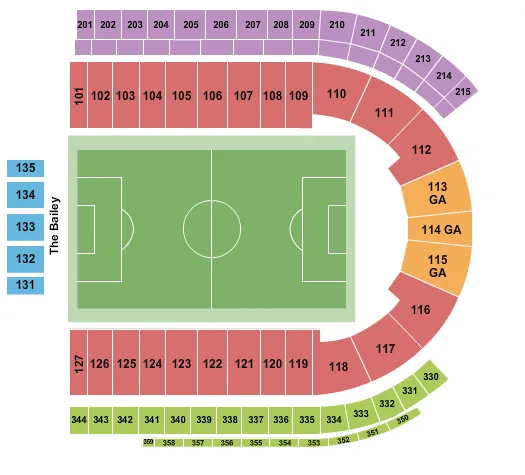  SOCCER Seating Map Seating Chart
