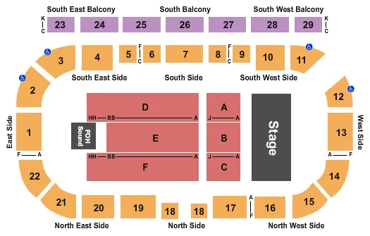  MERCYME Seating Map Seating Chart