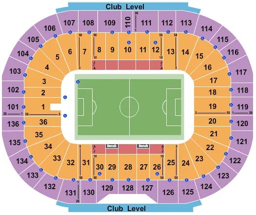  SOCCER Seating Map Seating Chart