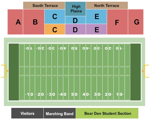  FOOTBALL Seating Map Seating Chart